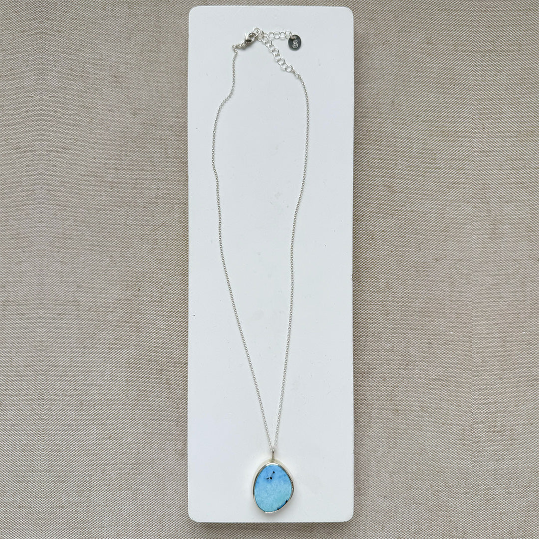 Golden Hills Turquoise pendant necklace on a white card.