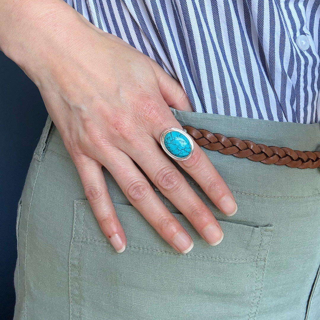Arizona Turquoise Ring – Sarah Cornwell Jewelry