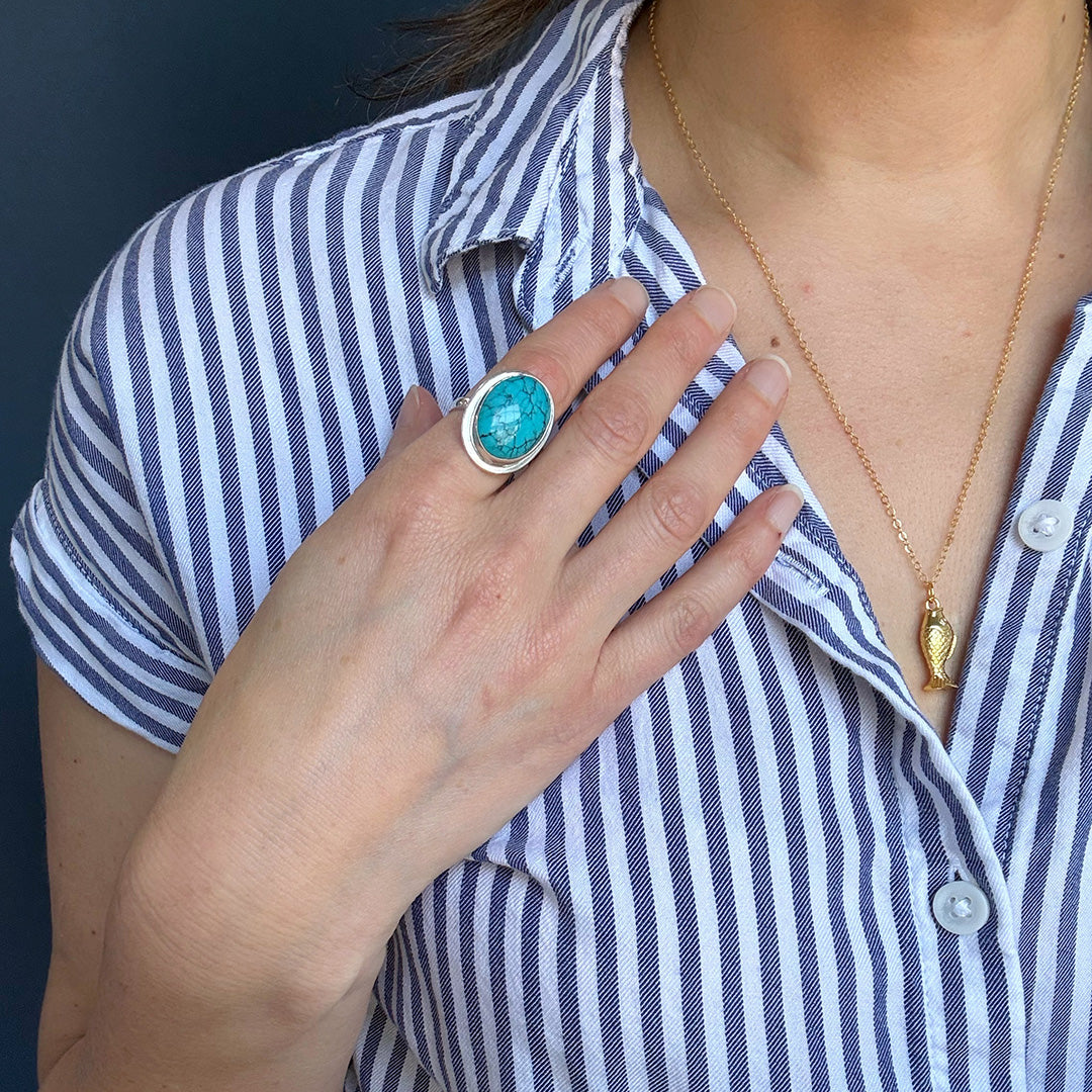 Arizona Turquoise Ring – Sarah Cornwell Jewelry