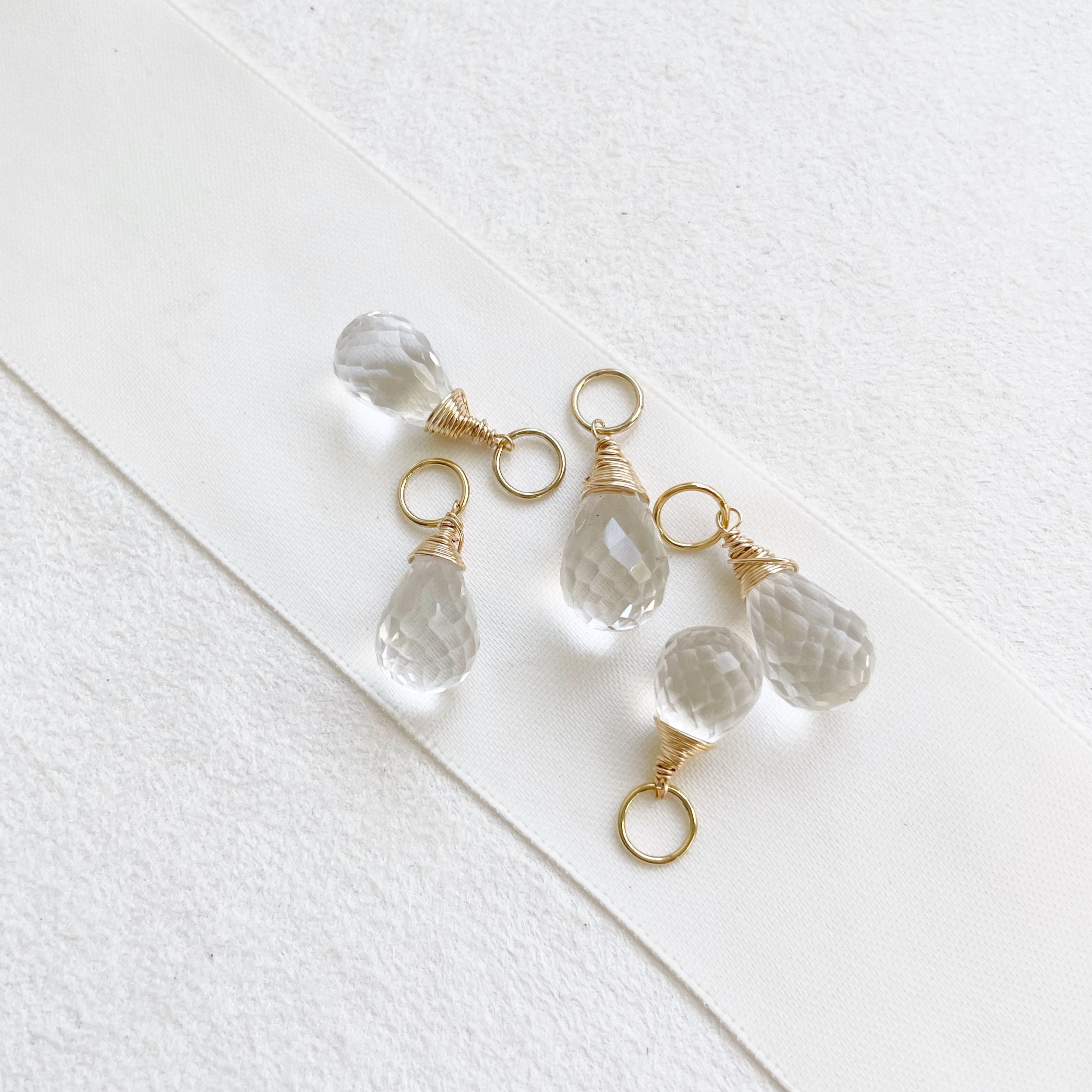 Crystal Quartz Drop Bijou Charm – Sarah Cornwell Jewelry