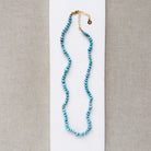Golden Hill turquoise knotted necklace on a white background.