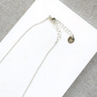 Clasp detail of silver chain