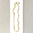 Imperial Topaz necklace on a white background