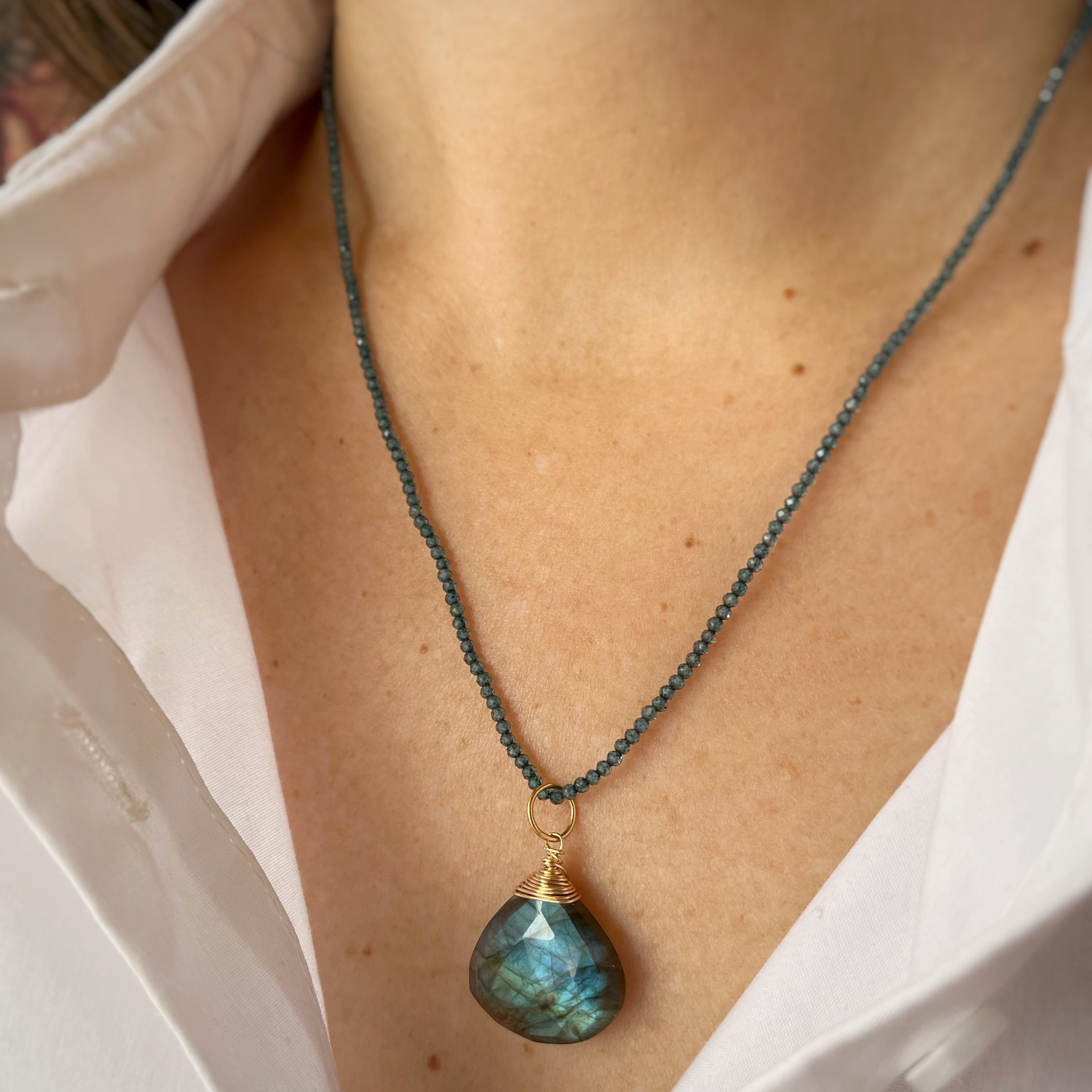 London Blue Topaz Bijou Necklace – Sarah Cornwell Jewelry