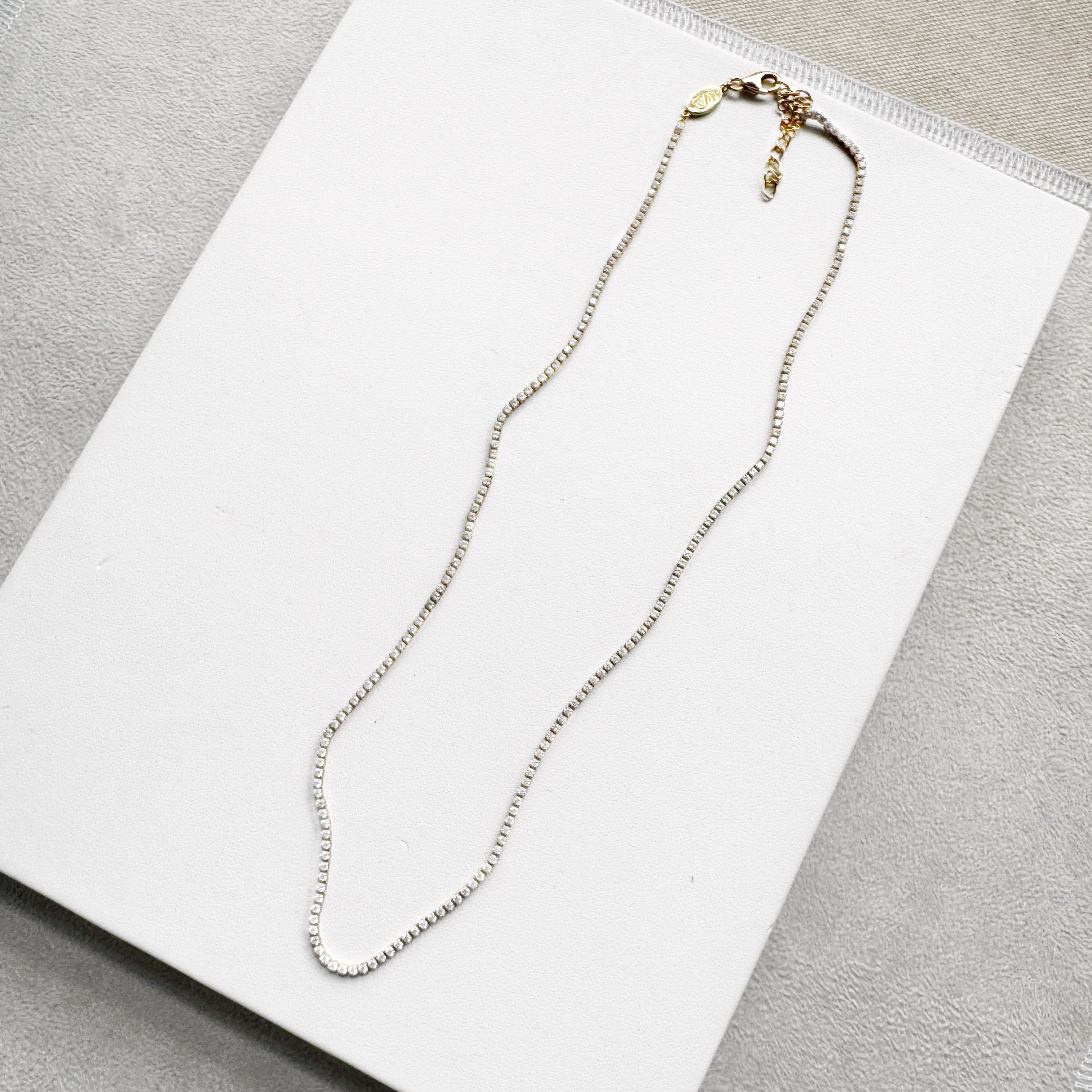 Minnie Micro Tennis Necklace – Sarah Cornwell Jewelry