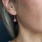 Pink Sapphire Earrings