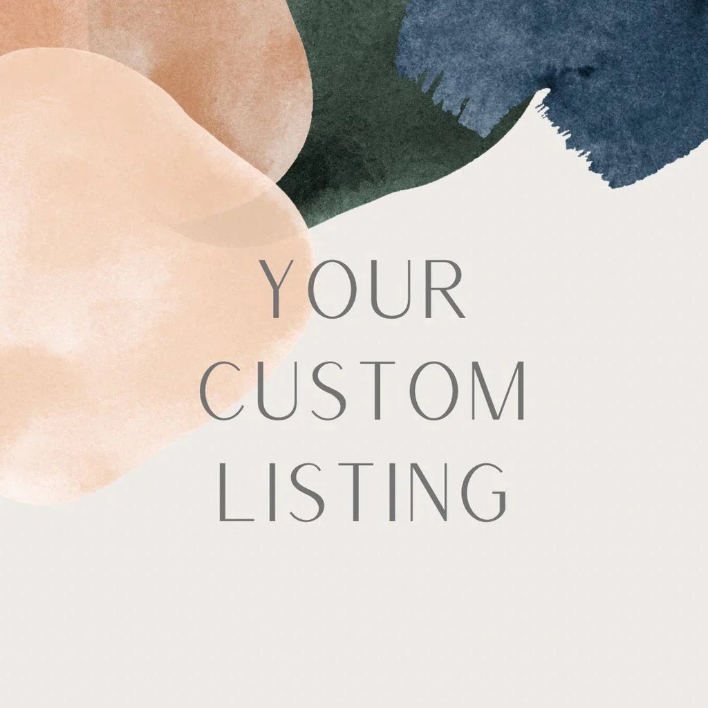Custom Listing for Dominique V - Sarah Cornwell Jewelry