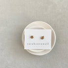 6 mm gold love knot stud earrings. Love Knot Studs by Sarah Cornwell Jewelry