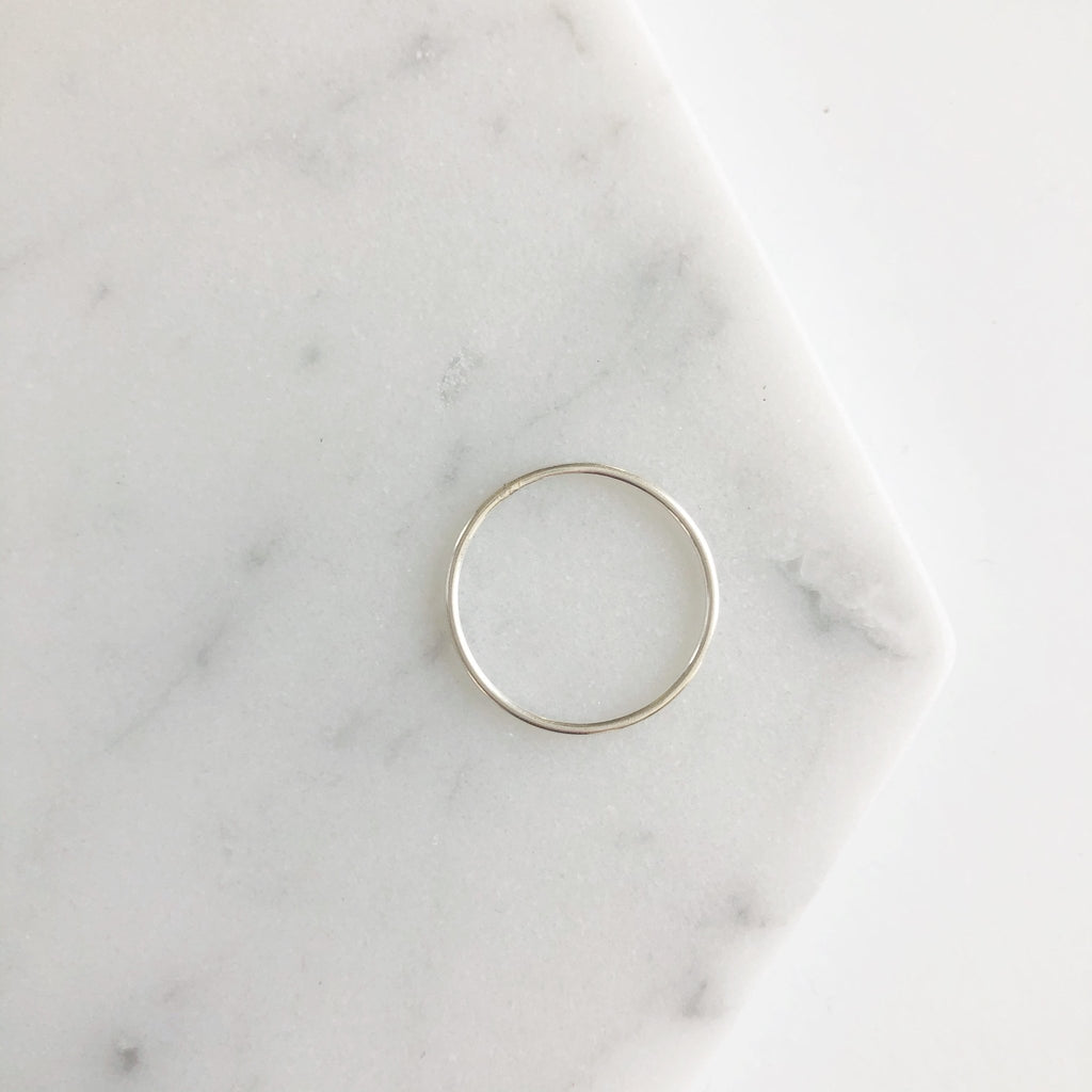 Silver wire ring. Rowan Ring by Sarah Cornwell Jewelry