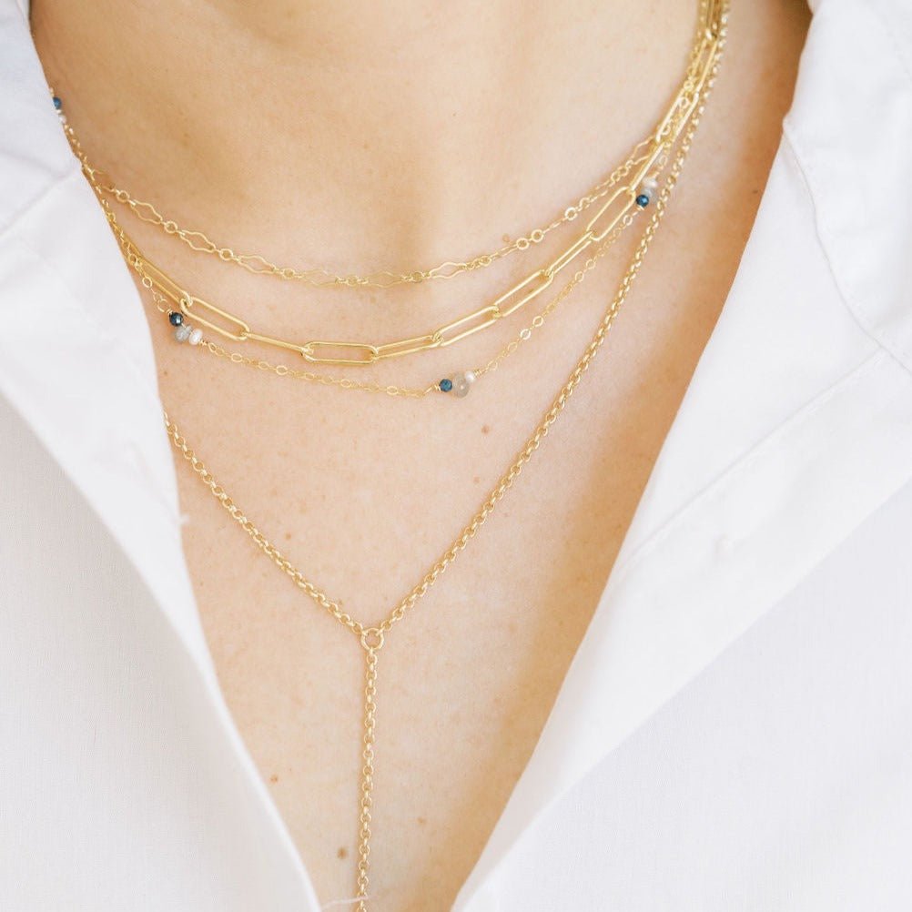 Gold Layered Pendant Necklace | Larosa Jewellery UK