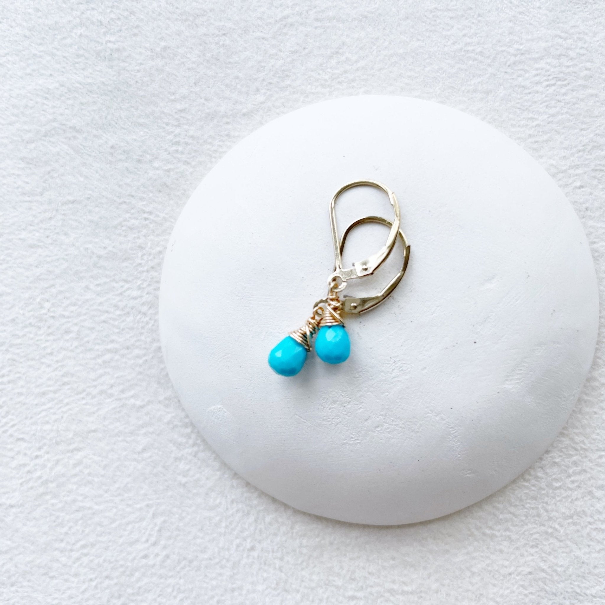 Turquoise Drop Earrings - Sarah Cornwell Jewelry